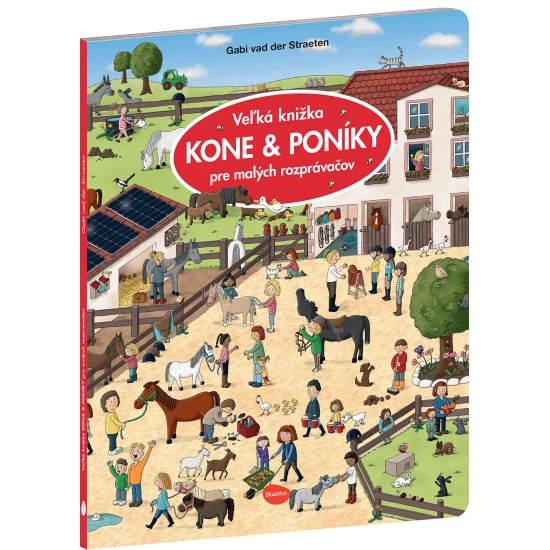 Nahliadnite do každodenného života na konskej farme! Na veľkoformátových ilustráciách môžete obdivovať tieto krásne a ušľachtilé tvory. 