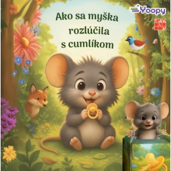 Knižka Ako sa myška rozlúčila s cumlíkom pomáha deťom rozlúčiť sa s cumlíkom.