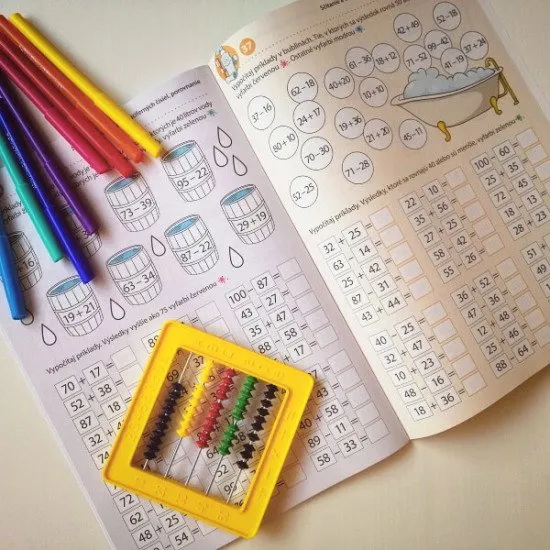 Pracovný zošit pre 2. ročník ZŠ na upevňovanie matematiky preberanej v škole.