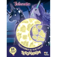 Maľovanky so svietiacim tetovaním Jednorožce