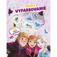 Veselé vyfarbovanie so super samolepkami Ľadové kráľovstvo