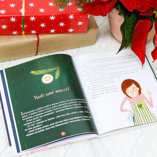 Opica Škorica vám aj v tejto vianočnej knižke predvedie naozaj nečakané kúsky.