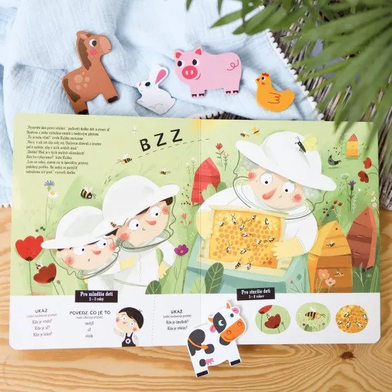 Vyberte sa na dedinu s Kubkom a Miškou! Rečové cvičenia a cvičenia na porozumenie textu pre deti.