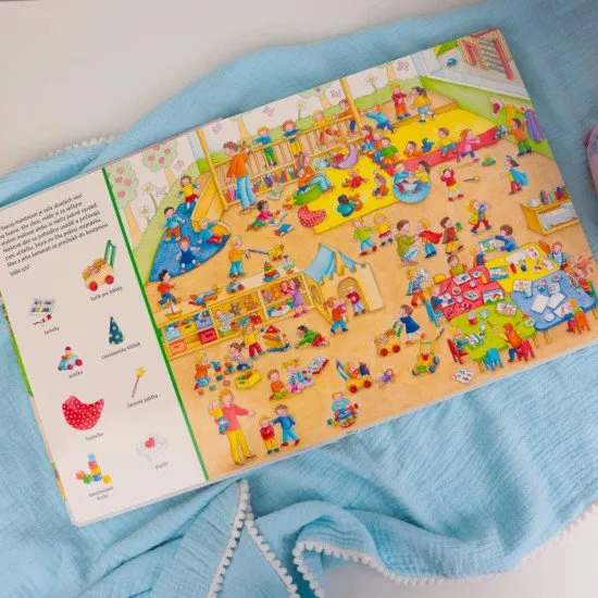 Zábavné hľadanie na obrázkoch, vďaka ktorému si deti rozširujú slovnú zásobu.