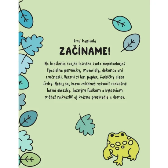 Kawaii kreslenie: Roztomilé lesné príšerky, zvieratká a rastlinky