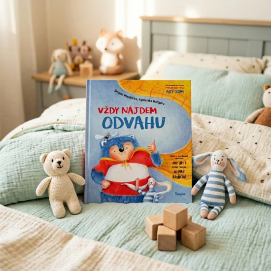 Vždy nájdem odvahu, príbeh o malom modrom tvore Pinkovi, ktorý hľadá odvahu a prekonáva stres, strach a obavy