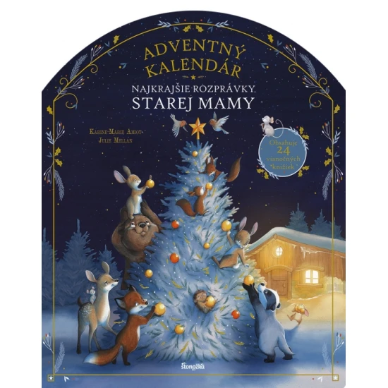 Najkrajšie rozprávky: Adventný kalendár starej mamy, plná krásnych ilustrácií a detských príbehov