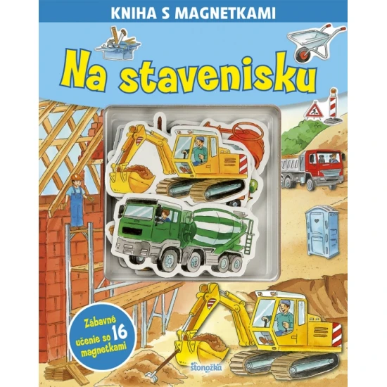 Kniha s magnetkami: Na stavenisku – magnetická kniha
