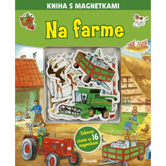 Kniha s magnetkami: Na farme – magnetická kniha