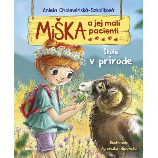 Miška cestuje so spolužiakmi do školy v prírode.