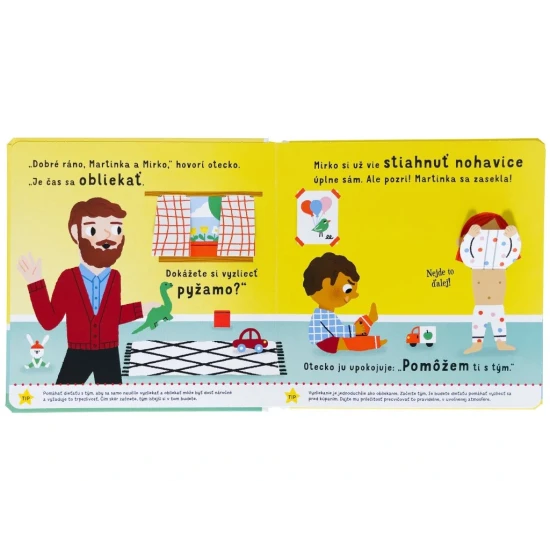 Krátky príbeh o Mirkovi a Martinke pomôže deťom s obliekaním a obúvaním.
