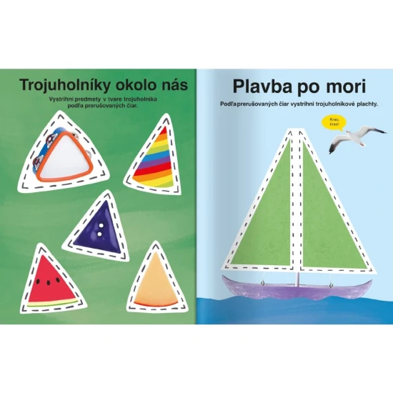 Táto kniha s vytrhávacími stránkami je ideálnou pomôckou, ako sa naučiť strihať či si precvičiť strihanie.