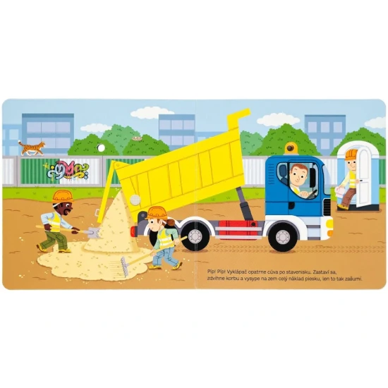 Na stavbe - Moja blikajúca zvuková knižka