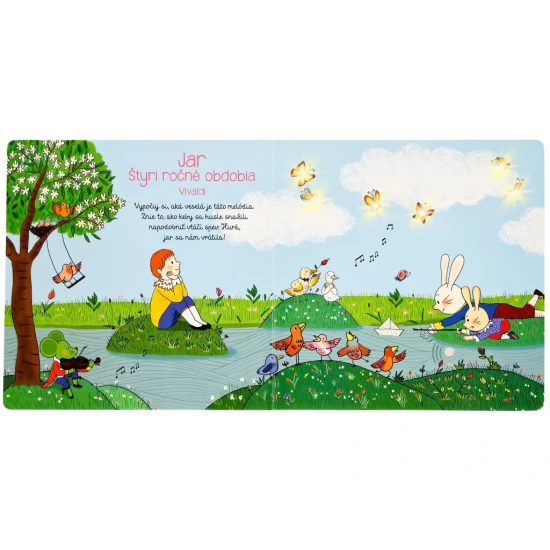 Kniha Môj malý koncert klasickej hudby s 6 zvukovými úryvkami a svetelnými efektmi pre deti.