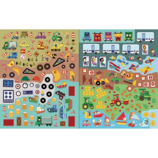 Všetko, čo jazdí: 2000 samolepiek a zábavných hier pre deti