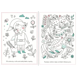 Les plný kúziel Kniha maľovaniek