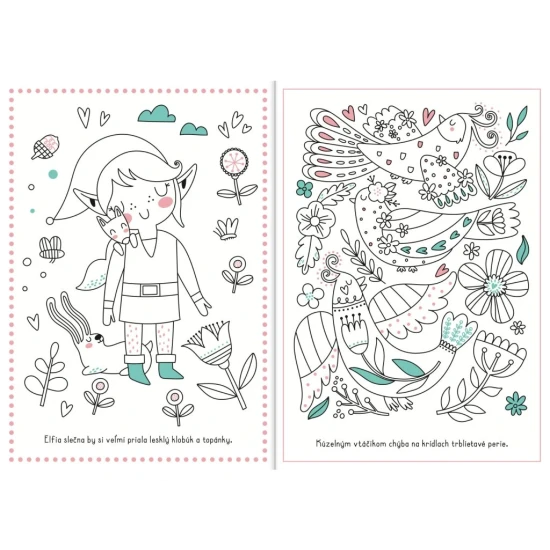 Les plný kúziel – Vymaľuj a ozdob svet víl a jednorožcov