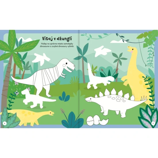 Moje báječné dinosaury – Samolepková kniha plná zábavy