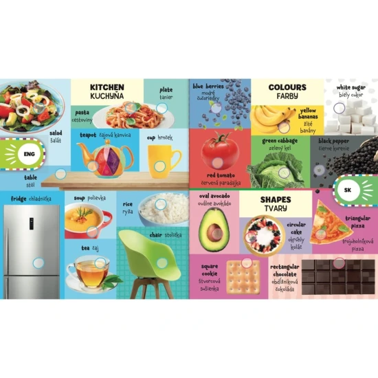 Moje prvé slová – Zábavná bilingválna kniha pre deti