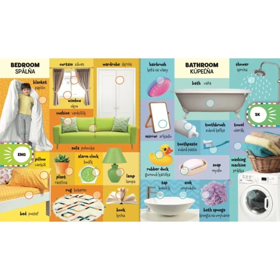 Moje prvé slová – Zábavná bilingválna kniha pre deti