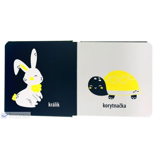 Spoznávame zvieratá: Hav, hav! Knižka pre bábätká s kontrastnou grafikou