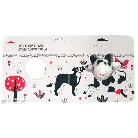 Zábavná knižka pre deti: Malá kravička na lúke v prštekovom leporele