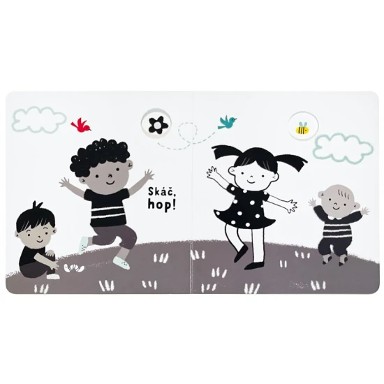 Vitaj na svete! – Knižka s čiernobielymi obrázkami pre rozvoj zrakového vnímania