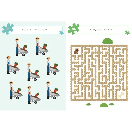 Pracovný zošit s 100 krátkymi hrami a farmárskymi motívmi pre predškolákov.