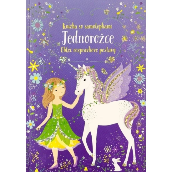 Detská samolepková knižka s jednorožcami a fantazijnými scenériami.