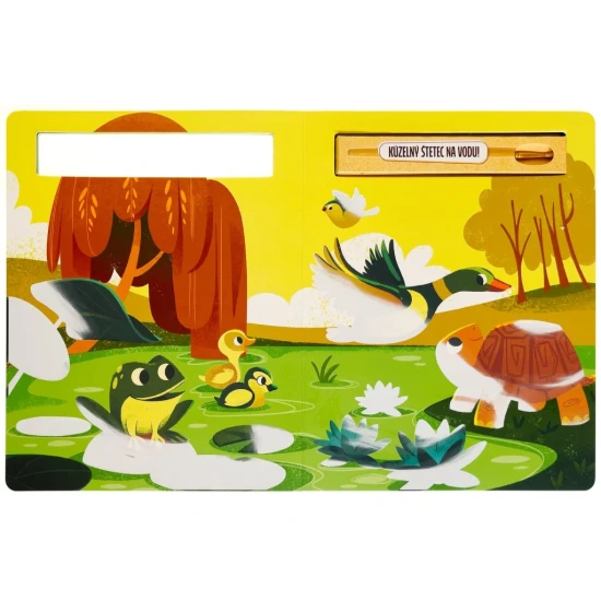 Vodová maľovanka s lesnými zvieratkami, ktorá ožíva pod štetcom.