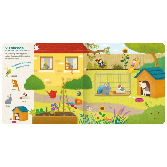 Hľadaj a počúvaj Zvieratá – Interaktívna zvuková kniha pre deti