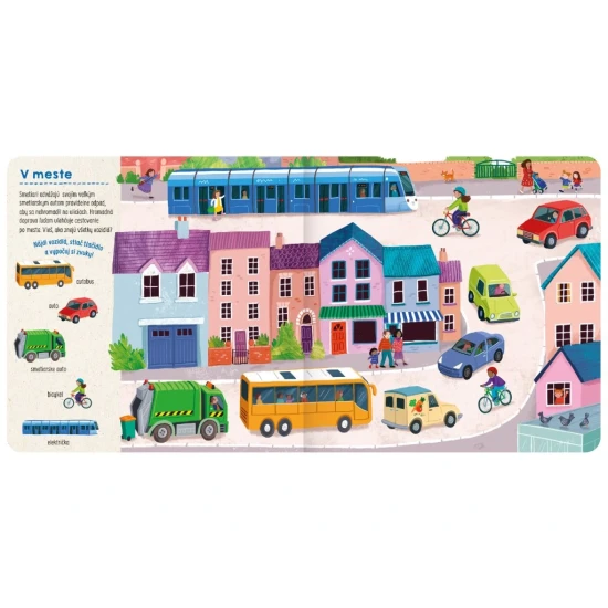 Hľadaj a počúvaj Vozidlá – Zábavná zvuková kniha pre deti