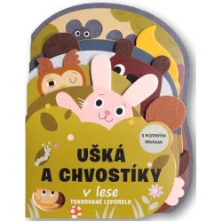 Ušká a chvostíky v lese Tvarované leporelo