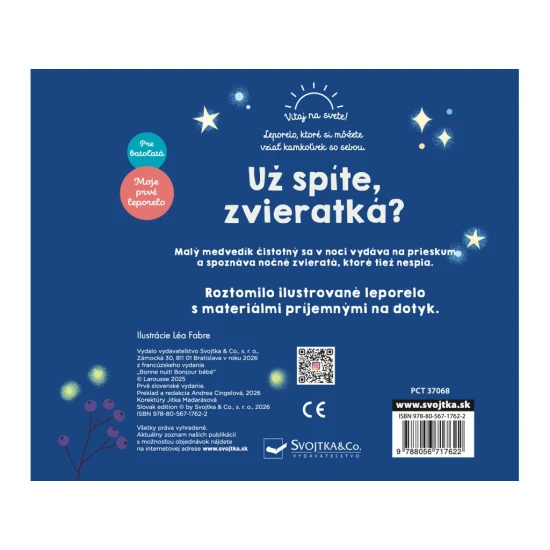 Už spíte, zvieratká? - obálka knihy