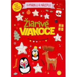 Vyfarbuj a nalepuj Žiarivé Vianoce