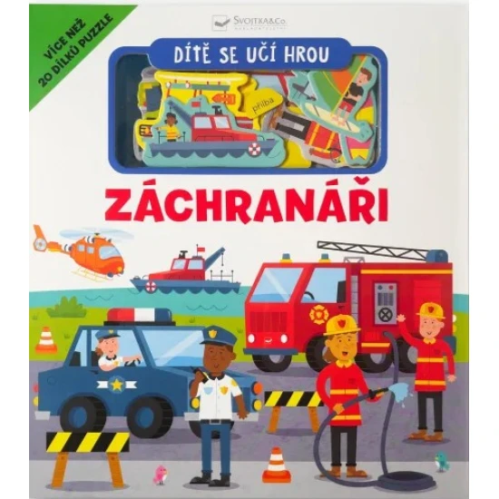 Dieťa sa učí hrou - Záchranári – leporelo s puzzle