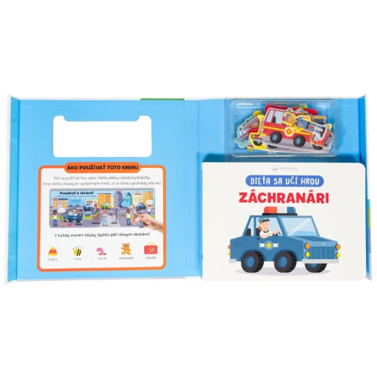 Dieťa sa učí hrou - Záchranári – leporelo s puzzle