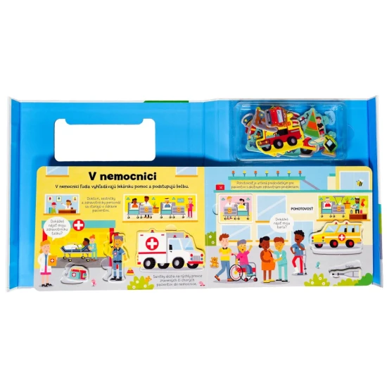 Dieťa sa učí hrou - Záchranári – leporelo s puzzle