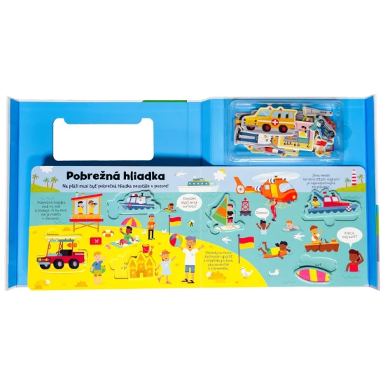 Dieťa sa učí hrou - Záchranári – leporelo s puzzle