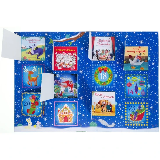 Rozprávkový adventný kalendár pre deti! V okienkach na teba čaká 24 malých rozprávok na každý deň.