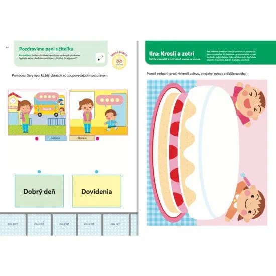 Ideálny pracovný zošit pre detské ručičky! Pútavé aktivity a budovanie zručností prostredníctvom hier a zábavných úloh.