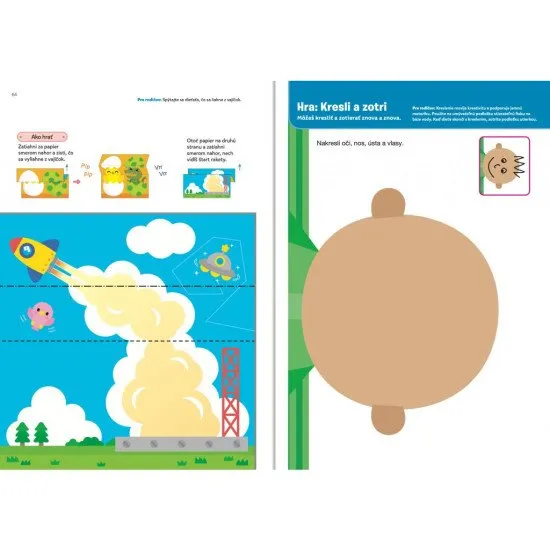 Ideálny pracovný zošit pre detské ručičky! Viac ako 80 nálepiek, aktivít na rozvoj zručností prostredníctvom hier a zábavných úloh.