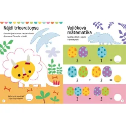 Dino ostrov - Veľké samolepky pre malé ruky