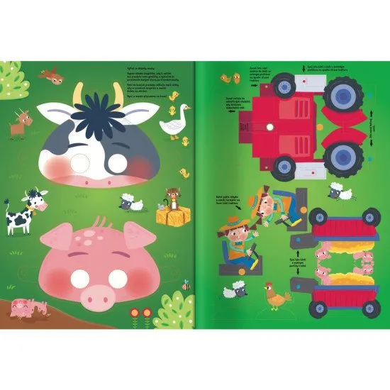 Vydaj sa na farmu za poriadnym dobrodružstvom s 50 samolepkami, vytláčacími maskami a modelmi!