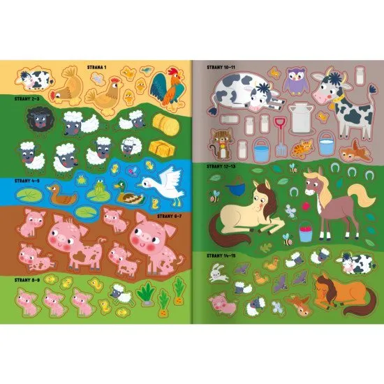Vydaj sa na farmu za poriadnym dobrodružstvom s 50 samolepkami, vytláčacími maskami a modelmi!