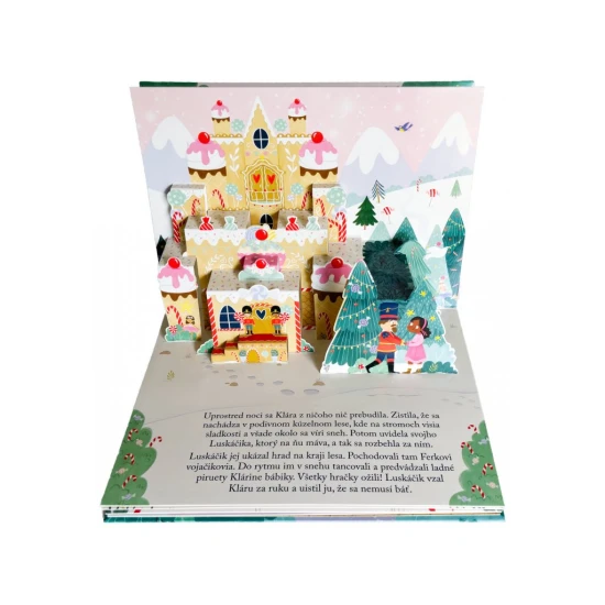Klasická rozprávka Luskáčik v krásnej rozkladacej knižke.