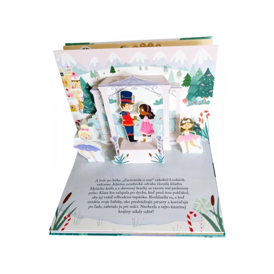 Klasická rozprávka Luskáčik v krásnej rozkladacej knižke.