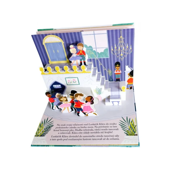 Klasická rozprávka Luskáčik v krásnej rozkladacej knižke.