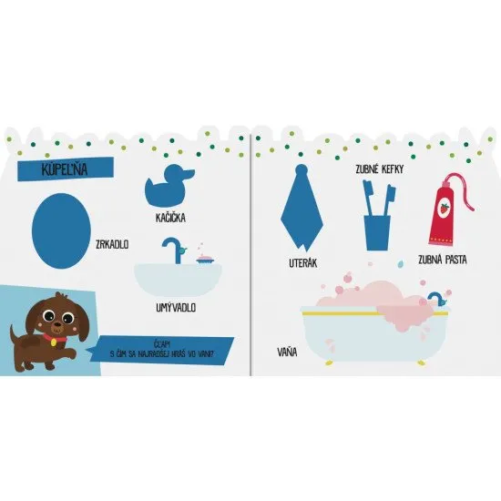 Dolepuj samolepky a spoznaj predmety z každodenného života.