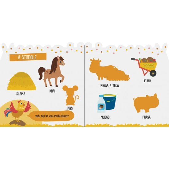 Dolepuj samolepky a spoznaj zvieratá z farmy.
